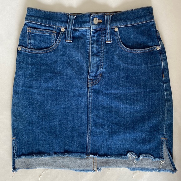 Madewell Jean Skirt - Picture 1 of 5